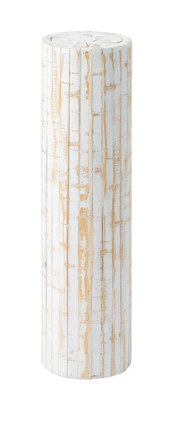 東谷 グリーンベース Φ20×H68 ホワイト 天然木(パイン) ラッカー塗装 GUY-926