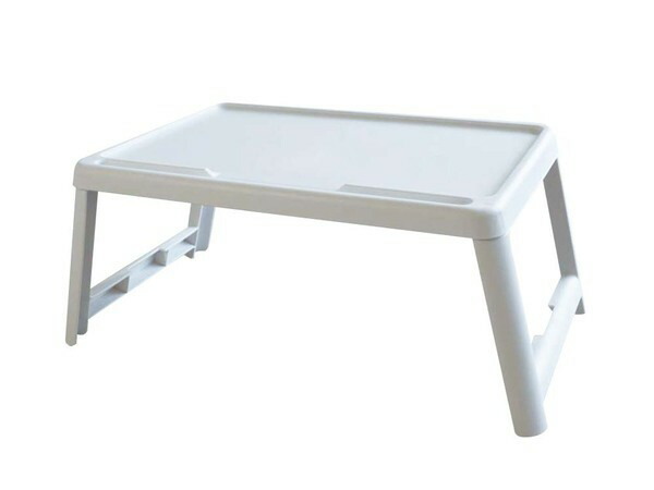 東谷 ミニマルチテーブル スマホスタンド 折りたたみ式 W63×D35.8×H25cm タブレット ホワイト ポリプロピレン 完成品 国産 日本製 NIT-16