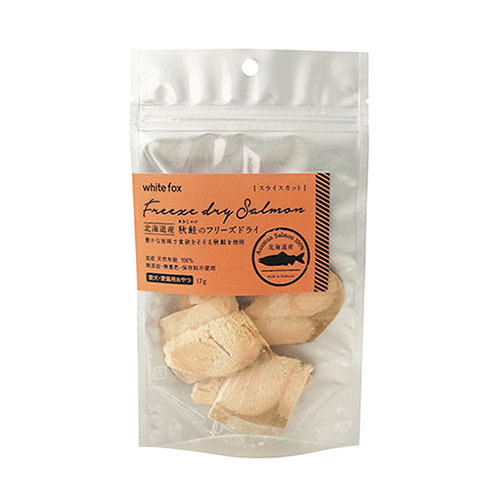 【お取り寄せ】 北海道産秋鮭 フリーズドライ スライスカット 犬猫17g350543-01