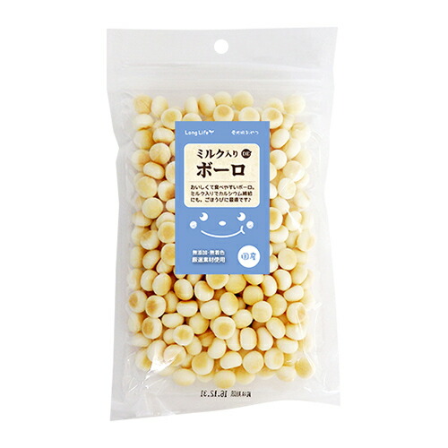 【お取り寄せ】 ロングライフ ミルク入りDEボーロ 80g521058-01