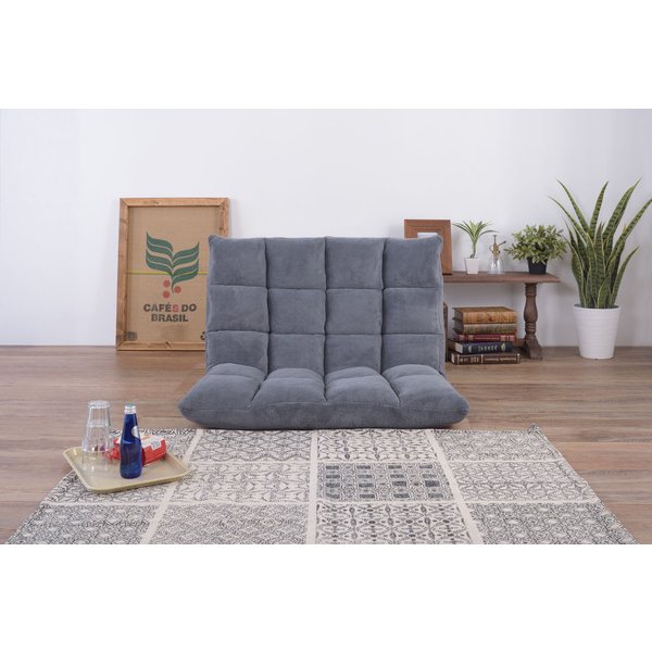 東谷 もこもこワイドリクライナー W84×D60-102×H56×SH14(cm)  ブラック/ブラウン FKC-005fkc-005