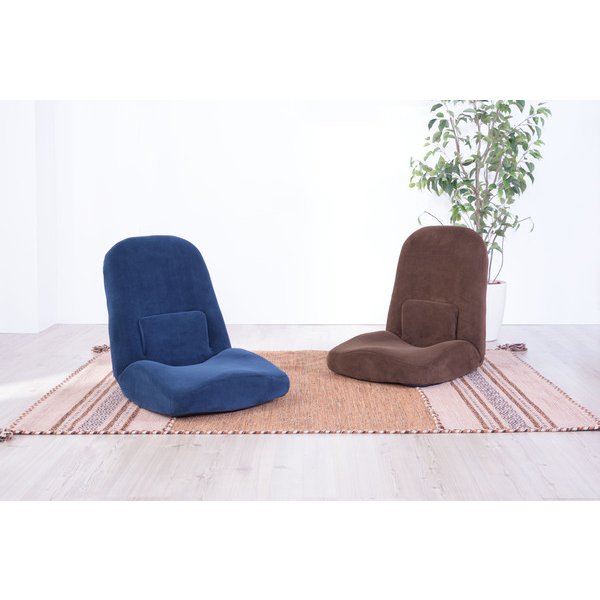 東谷 腰サポートリクライナー W47×D61-103×H58-14×SH8(cm)  ブラウン/グレー/ネイビー RKC-172rkc-172