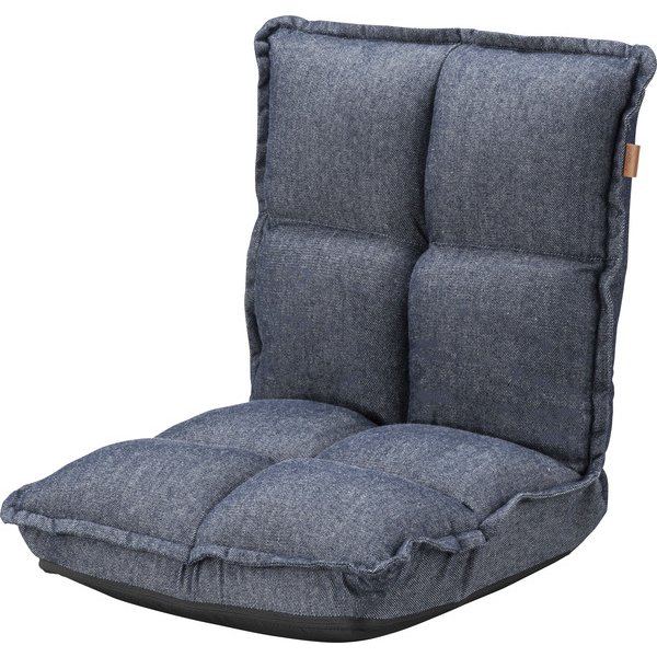 東谷 カックンリクライナー W38×D43-52×H23-47×SH13(cm)  インディゴ/グリーン RKC-173rkc-173