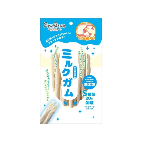 【お取り寄せ】 PETZ ﾐﾙｸｶﾞﾑ S棒型 20本 日本242626-01