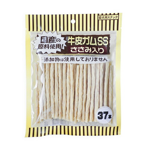 【お取り寄せ】 オーシーファーム 牛皮ガム SS ささみ入り 37本 ( SS ささみ入り 37本 )446216-01