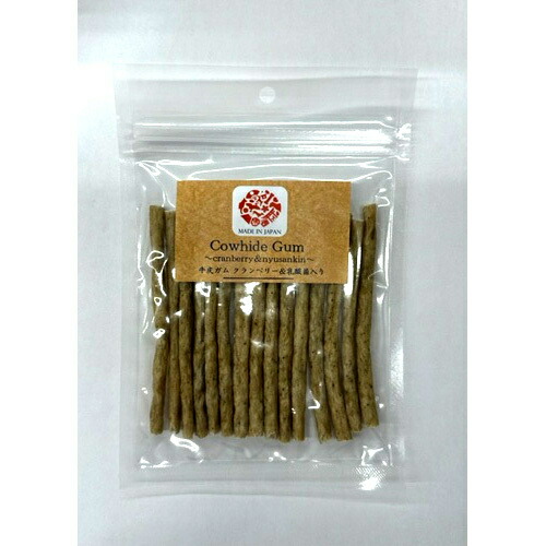 【お取り寄せ】 ワンセレ 牛皮ガムSクランベリー＆乳酸菌入り15本 日本446272-02