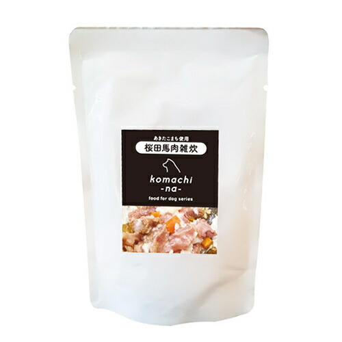 【お取り寄せ】 komachi-na- あきたこまちと桜田馬肉の雑炊（野菜入） 80g692056-04