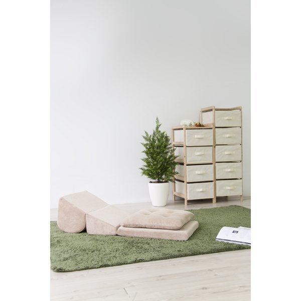 東谷 TV枕M W40×D48-96×H27-31×SH5/14(cm)  ベージュ/ブラウン FCC-120fcc-120