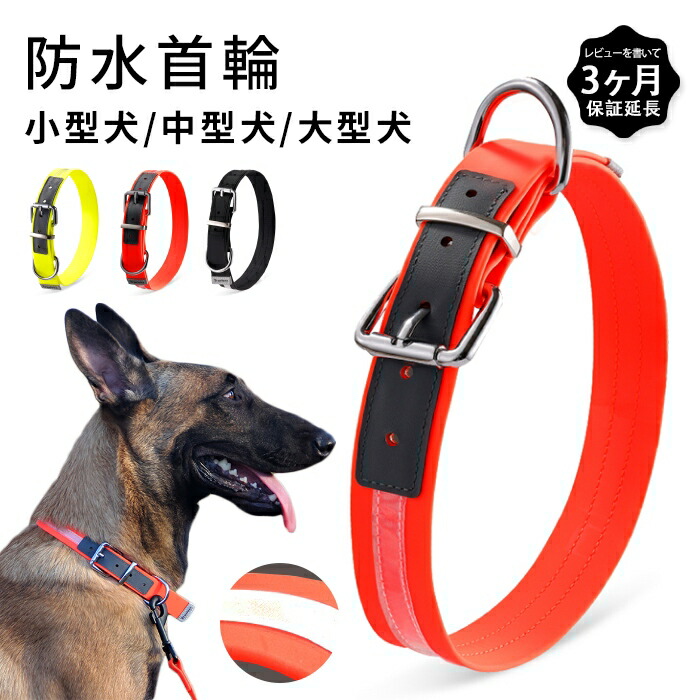 防水首輪 犬 ウォータープルーフ首輪 犬用 首輪 ドッグ ペット ワンちゃん 速乾 腐らない 雨 散歩 安全 安心 濡れでもOK 小型犬 中型犬 大型犬 3XS 2XS XS S M L XL 水遊びkm773g