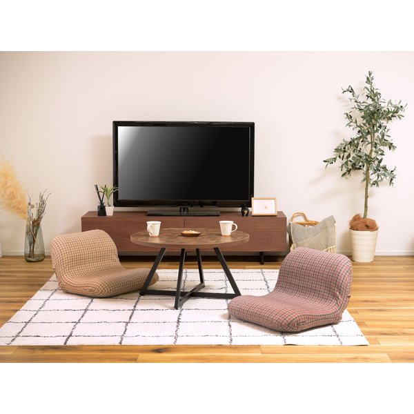 東谷 ワイドカックンリクライナー W55×D51/57×H22/37×SH12(cm)  ベージュ/グレー RKC-630rkc-630